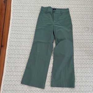 J. Crew factory Green Wide-Leg Pants 27p